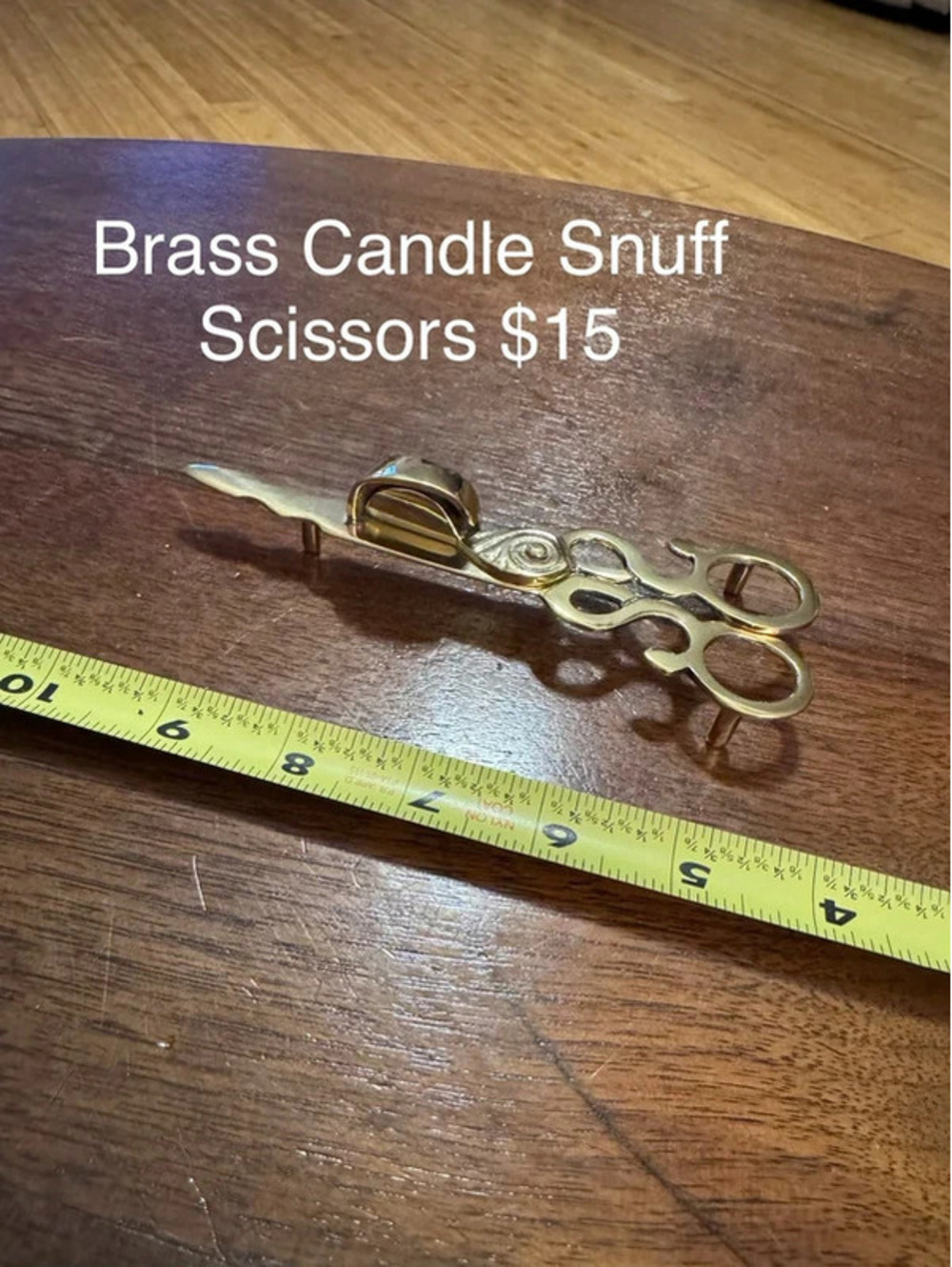 Brass Candle Snuff Scissors